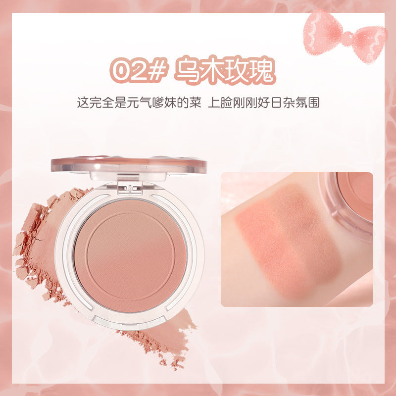 Wodwod light sensing bright gradient blush nude makeup nature highlight brightening contouring vitality girl matte rouge
