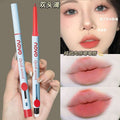 Novo smart 3d dual-ended lip liner with brush - 2-in-1 lip contouring, long-lasting, high-pigment matte lipstick pen