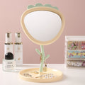 Cartoon big eyes dormitory makeup mirror adjustable desktop plastic storage for home table home glass mirror