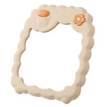 Cosmetic mirror plastic folding hd student dormitory storage glass for home home cute flower casual mirror
