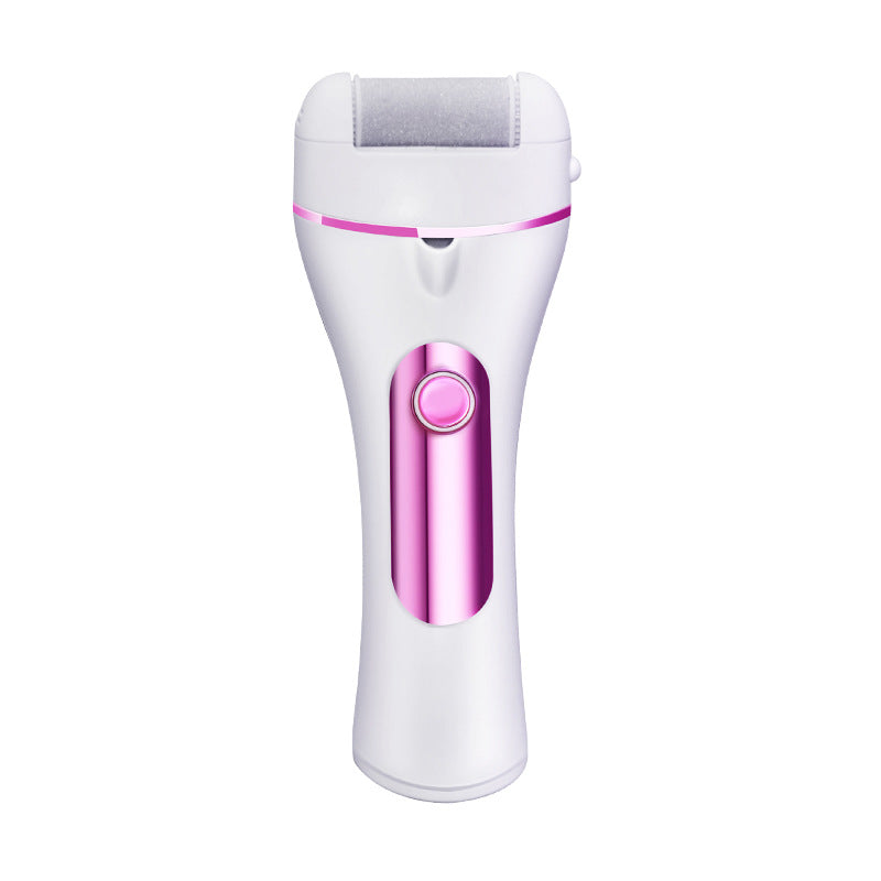 Manso electric foot file - automatic rechargeable callus remover for smooth, beautiful feet - electric foot scrubber & pedicure machine