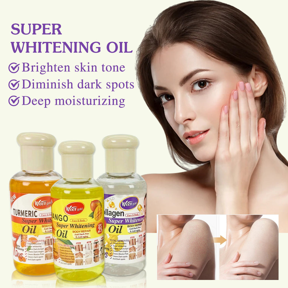 exclusive turmeric essential oil collagen vitamin e vegetable oil facial body hair care massage oil 75ml