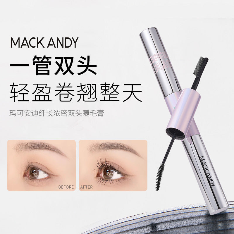Marco andy long and thick double-ended mascara nature root clear hair-styling long-lasting waterproof sweat-proof non-smudge