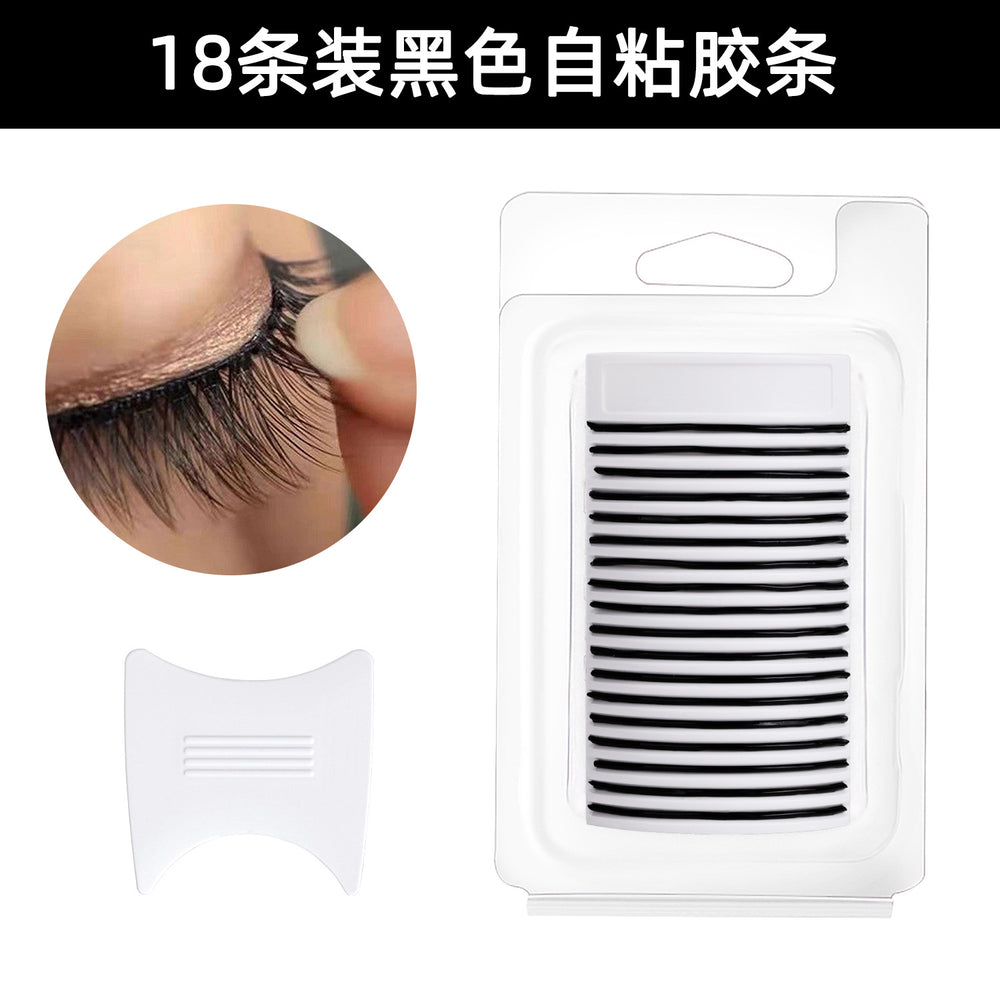 glue-free false eyelashes, a whole strip, artificial fiber long mom-birth-like self-adhesive eyelash adhesive strip replacement