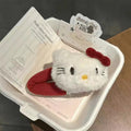 Autum new product cute red bow tie cat break clip hairpin sweetgirl side stuffed clip jewelry hair accessories