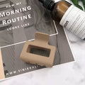 French frosted gripper female eleganceelegant hair clip medium size casual square back head bath hair gripper shark clip
