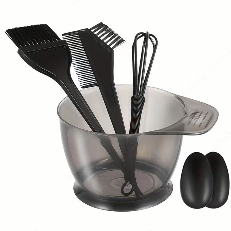 Wholesale hair dye kit - 5 piece set: comb, ear covers, brush, hair mask bowl, and home hair coloring tools