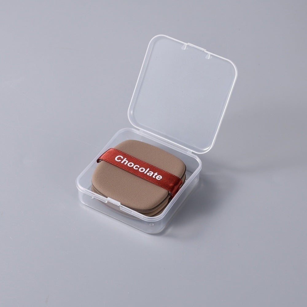Little girl chocolate biscuit powder puff super soft and compliant wet and dry dual use air cushion powder puff liquid foundation sponge makeup powder puff