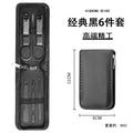 Stainless steel nail clipper set - 6 piece manicure & pedicure tool kit with ear picks - wholesale