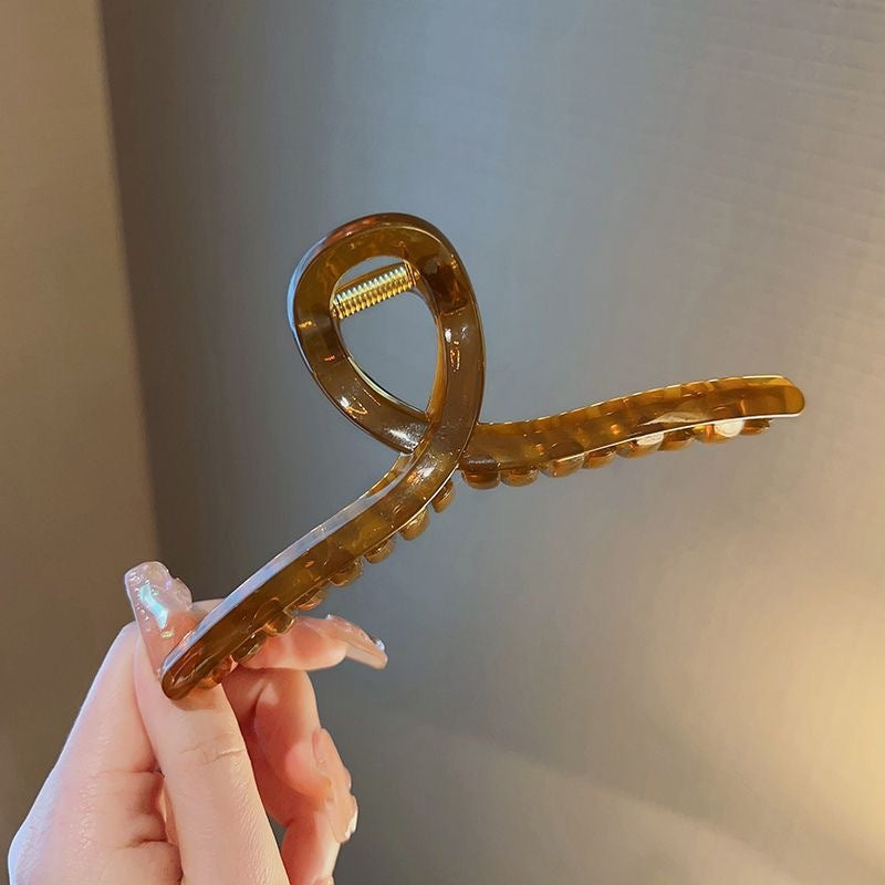 Classy sense of exquisite back head hair clip large hairpin female summer hair volume shark clip hair headwear hair accessories