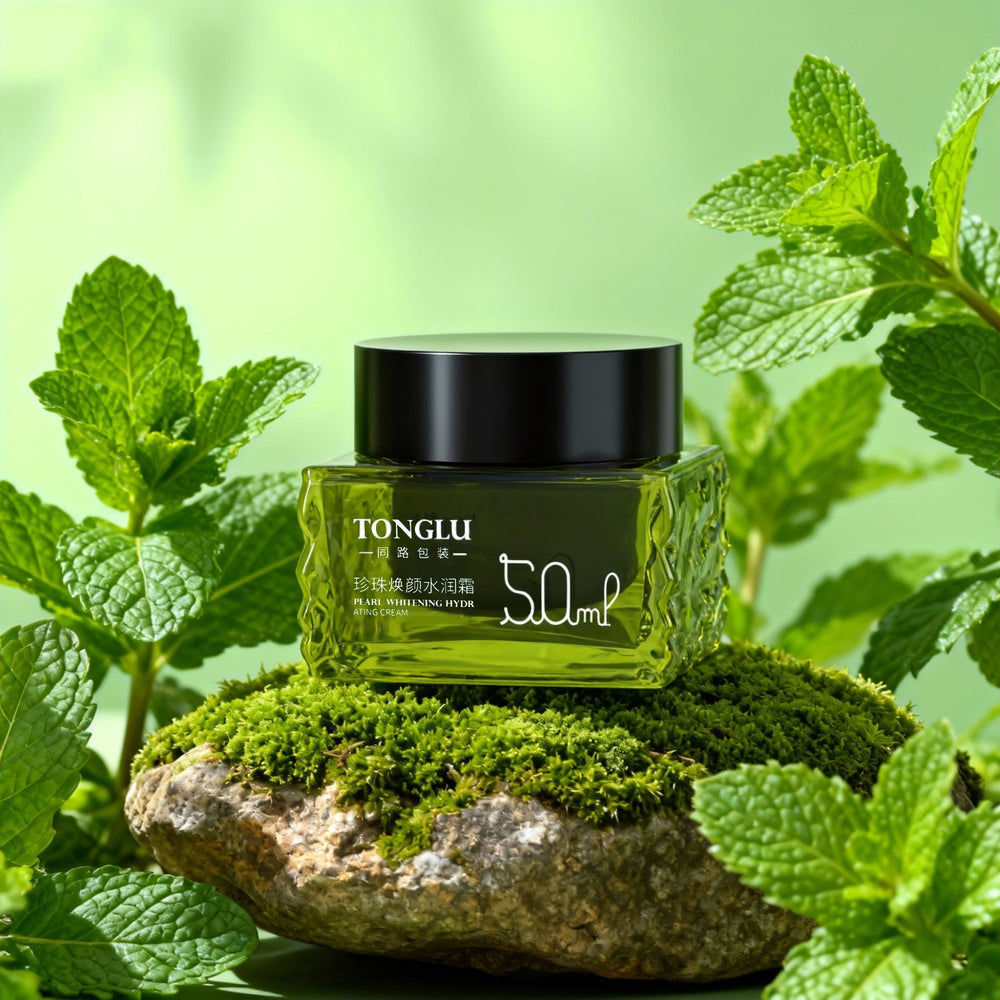 Custom water ripple 120g 30g inner liner cream glass bottle - perfect for tone-up creams, face creams, and cosmetic glass jars (empty)