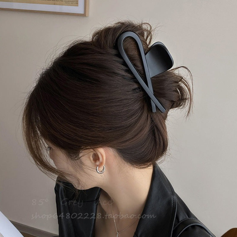 2024 new arrival: elegant design - vintage acrylic hair clip for women, high-end style, back of head updo claw clip, shark clip