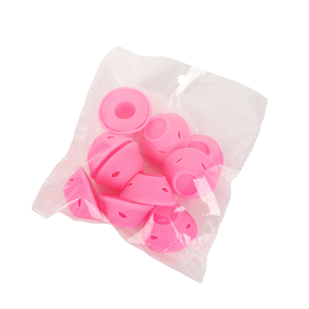 Ready-to-ship silicone hair curlers - mushroom & bell style - damage-free, heatless hair curlers for bangs & hair styling - wholesale