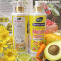 molato fruit and vegetable moisturizing lotion - hydrating, brightening, refreshing, non-greasy, nourishing carrot body lotion 500ml