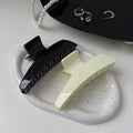 Frenchcasual large ivory gripper girlelegantfashion shark clip on the back of the head hairdo oblique triangle headwear