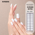 Zhengxiang factory customized no-bake gel nail art stickers solid color european and american photo lamp nail stickers amazon foreign trade wholesale