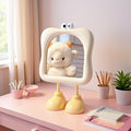 Cosmetic mirror cute desktop portable large eye mirror student dormitory for home plastic storage home mirror