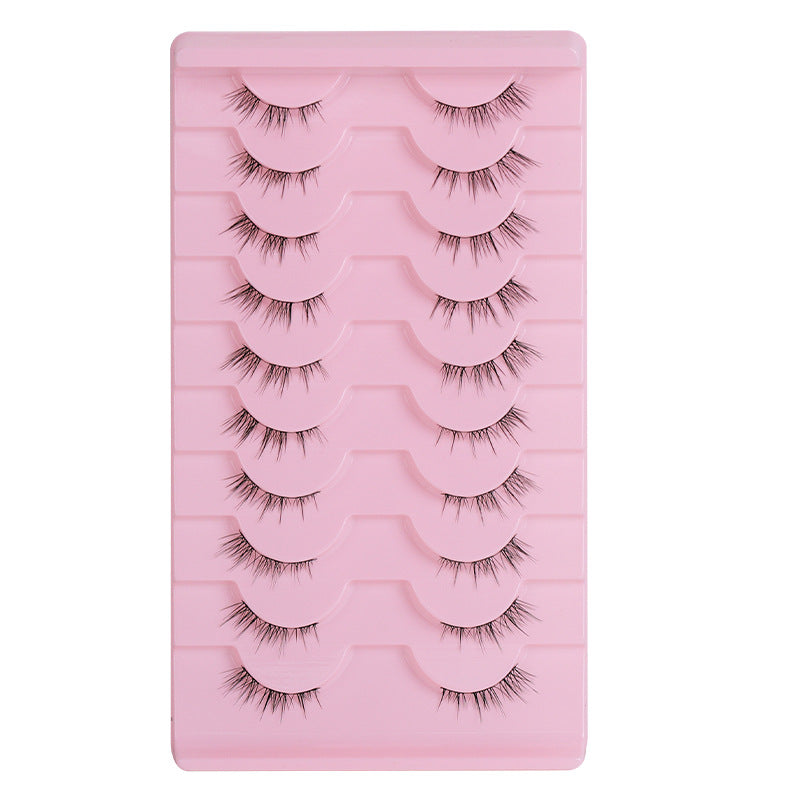 Sunflower false eyelashes - non-adhesive, natural thin band, full strip, little devil sunflower eyelashes, one-piece style