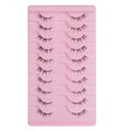 Sunflower false eyelashes - non-adhesive, natural thin band, full strip, little devil sunflower eyelashes, one-piece style
