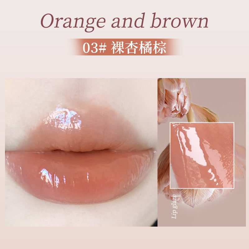 Makeup novo crystal clear diffuse water glossy lip glaze mirror pouty lips not easy to fade white affordable lipstick lip gloss