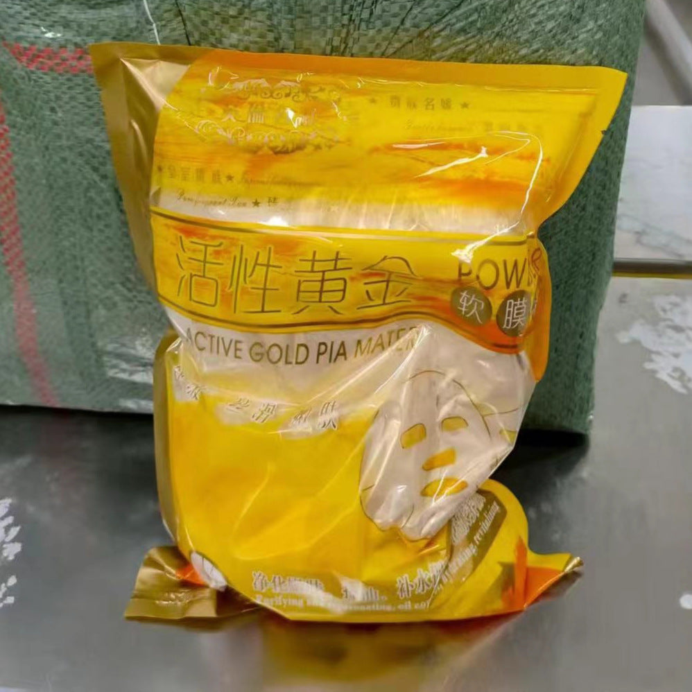 active gold soft mask powder, gold mask powder, hydrating, moisturizing, and nourishing skincare, 1000g bag, wholesale