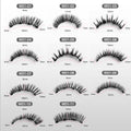 New magnetic false eyelashes for export - aliexpress hot seller, 2-pair set, barbie-style pointed tips, easy-apply kit, factory wholesale