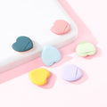 Heart-shaped mini powder puff - dry & wet use, non-caking, washable, heart-shaped cushion puff, fingertip applicator - cross-border
