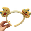 Sweet kitty~ cartoon cat plush headband - perfect for washing face & makeup, cute girl's hair accessory for autumn & winter