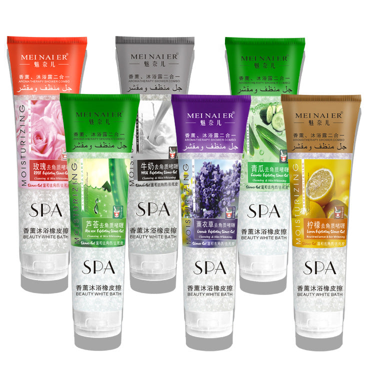 exfoliating facial & body scrub - deep cleansing, pore refining, and hydrating exfoliating mitt