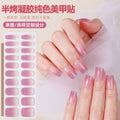Zhengxiang personalized gel manicure stickers waterprooffashion onion powder manicure stickers uv light therapy semi-baked nail stickers nail