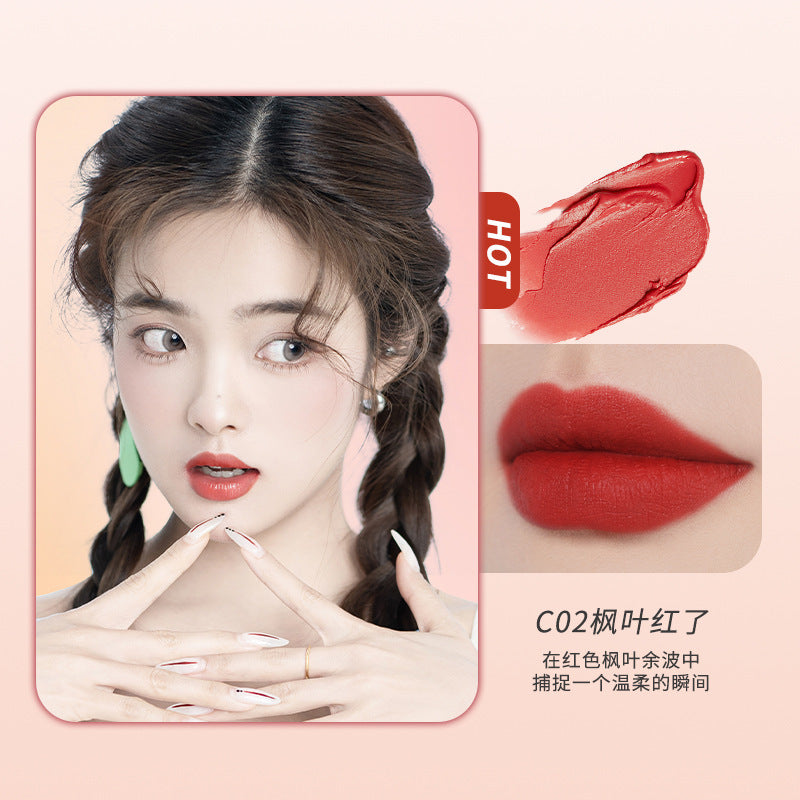 Kudan/kudan lip glaze lip mud student matte velvet soft mist whitening high-quality lip mud lipstick
