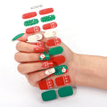 Zhengxiang custom gel nail art stickers french onion powder uv light hardening nail stickers semi-cured christmas wholesale