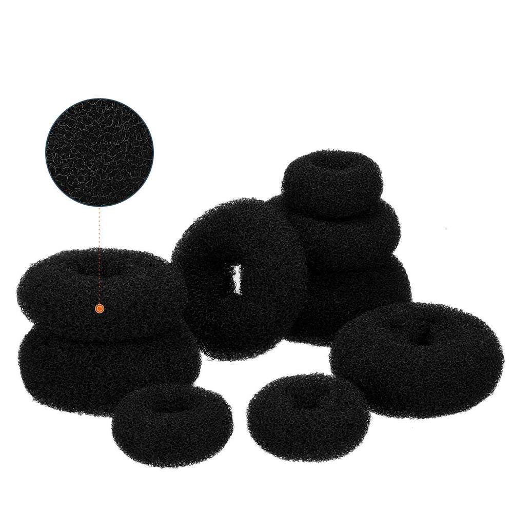 Amazon bestseller: 30-piece donut hair styling kit - bun maker & u-pin hair extension set