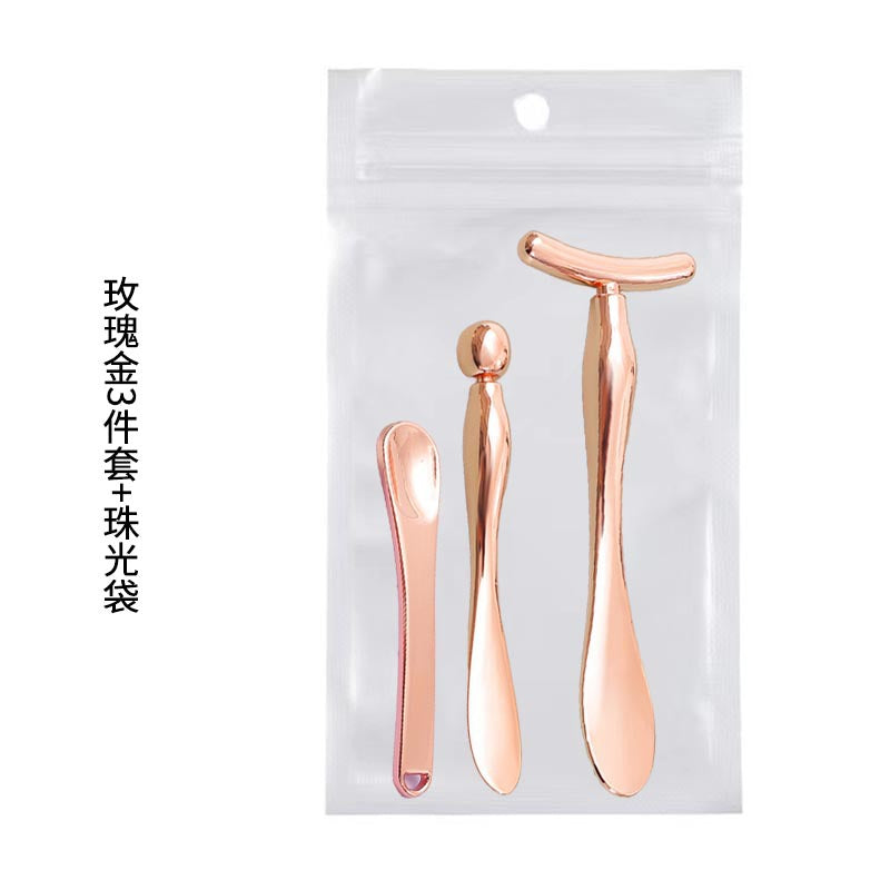 Factory direct metal eye cream spoons - cosmetic beauty tools - zinc alloy eye cream applicators - facial massage sticks