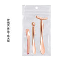 Rose gold 3-piece set + pearlescent bag
