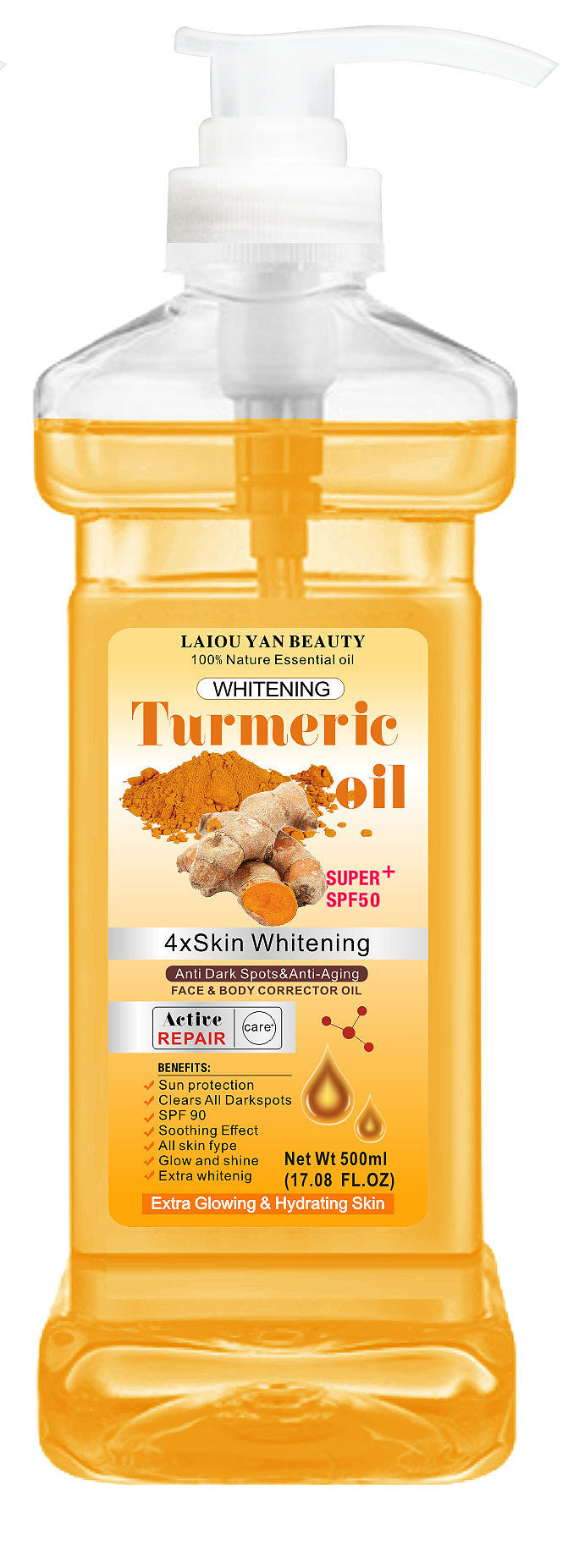 turmeric essential oil facial moisturizing oil full body massage oil warming meridian massage wholesale for export