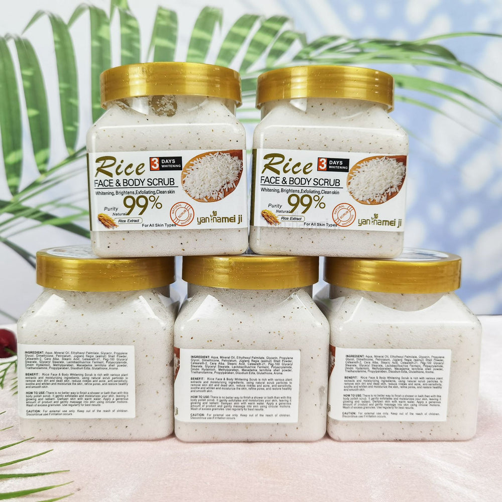 rice bath salt fruit scented bath salt full body bath exfoliating chicken skin scrub salt deep cleansing wet salt