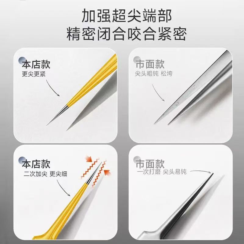 New stainless steel precision tip yellow dolphin clip to remove acne, blackheads, and closed mouth tools to pick and squeeze acne in stock