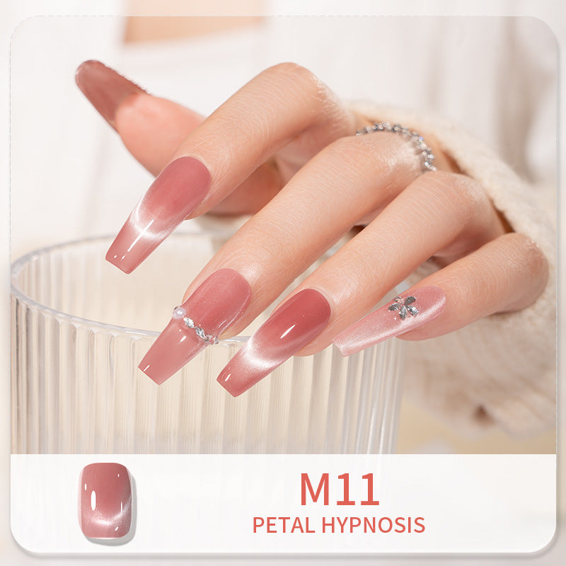 English style kudan/kudan cat eye manicure nail polish crystal cat eye 12ml cross-border english style foreign trade export