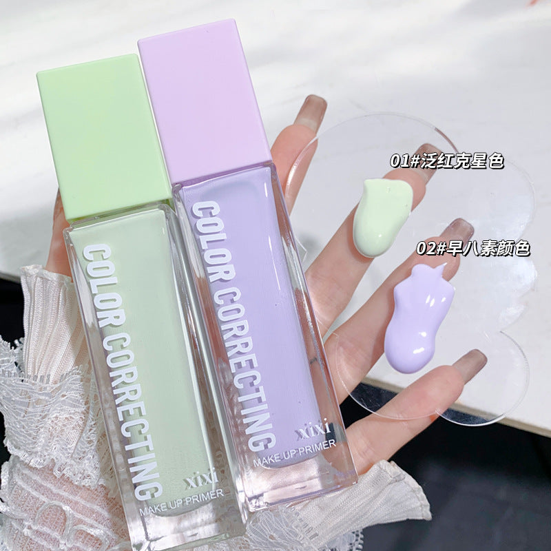 Xixi clear isolation cream makeup primer hydrating concealer oil control brightening modify skin color invisible pores makeup primer