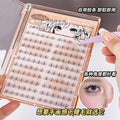 Jonbos girl group glue-free self-adhesive false eyelashes 10 rows single cluster small flame xi shi nature mom born lower eyelashes