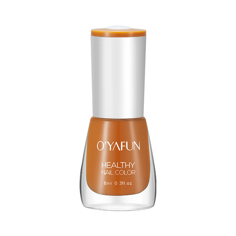New ouyafei water-based nail polish, no baking required, quick-drying, peelable, 8ml, student-friendly clear top coat, wholesale