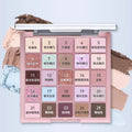 Capel twenty-five color lake shore pastel eyeshadow palette pearlescent matte earthy color light makeup peach nude makeup work clothing palette