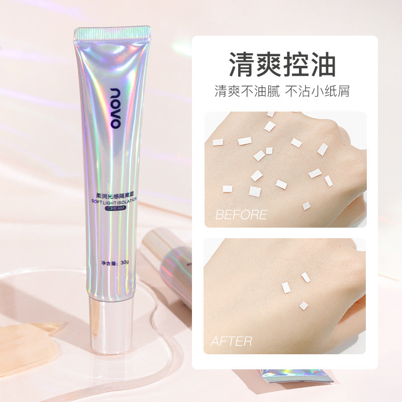 Novo soft focus primer - makeup base, waterproof, sweat-proof, non-caking, concealing, and hydrating 3-in-1