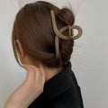 Brown series cross large gripper early autumn new arrival frosted hair clip frenchcasualelegantretro shark clip hair accessories