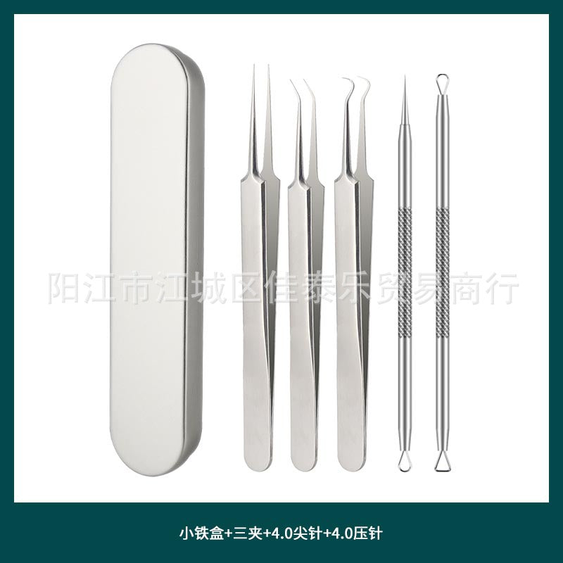 stainless steel acne clip cell clip acne needle suit acne squeeze blackheads whiteheads beauty needle multi-piece suit