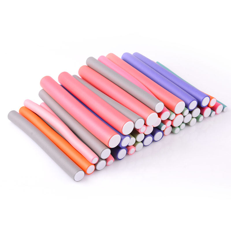 Hair curling iron, pearl cotton swab, universal cold perm curling iron, universal curling iron, rubber rod suit