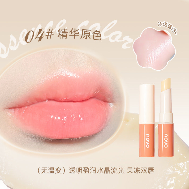 Novo colorful makeup: transformable lipstick - hydrating, moisturizing, exfoliating, reduces lip lines, warm-sensitive color changing lipstick