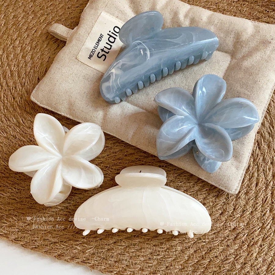 Ink texture classyelegant hair clip, back of head hair clip, women's large hair volume, shark clip hair accessories