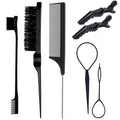 Friendly manufacturer highlights comb tip tail comb hairdressing comb hair salon hair dyeing comb steel needle hair tail comb